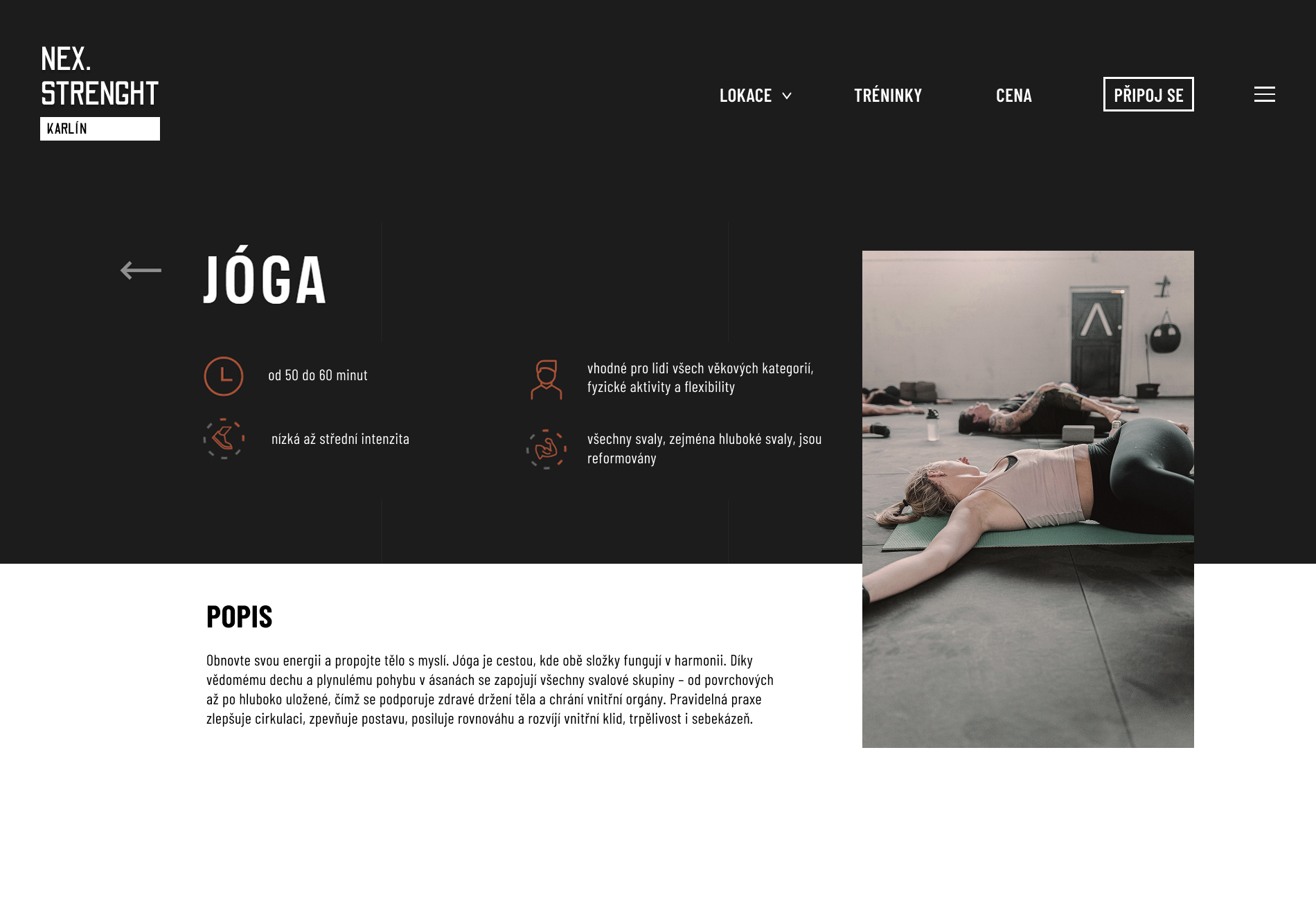 Program pro jógu ve fitnes centru